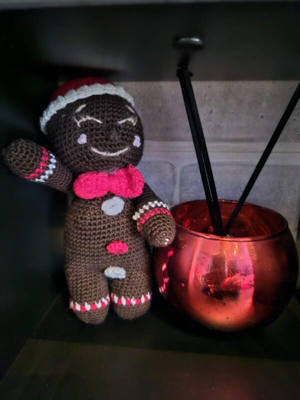 Bonhomme en pain d’épices fait main au crochet – Édition festive 🎄🍪✨